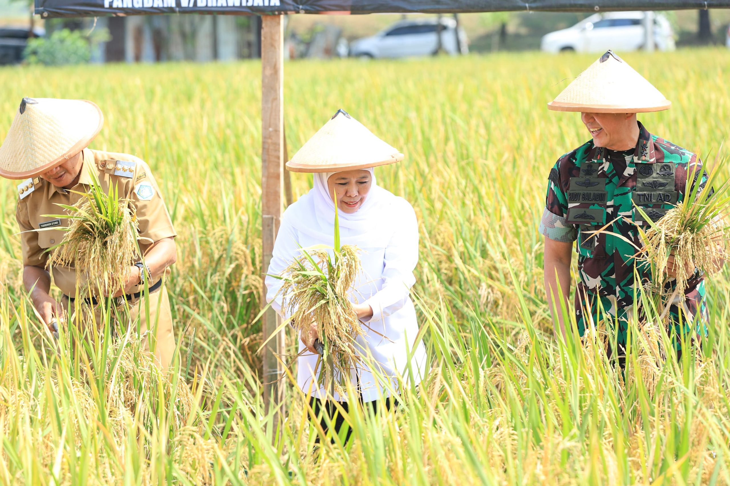 Apresiasi Kampung Pangan Terpadu Kodim 0812  di Lamongan, Gubernur Khofifah Siap Replikasi Integrated Farming Untuk Wujudkan Kedaulatan Pangan