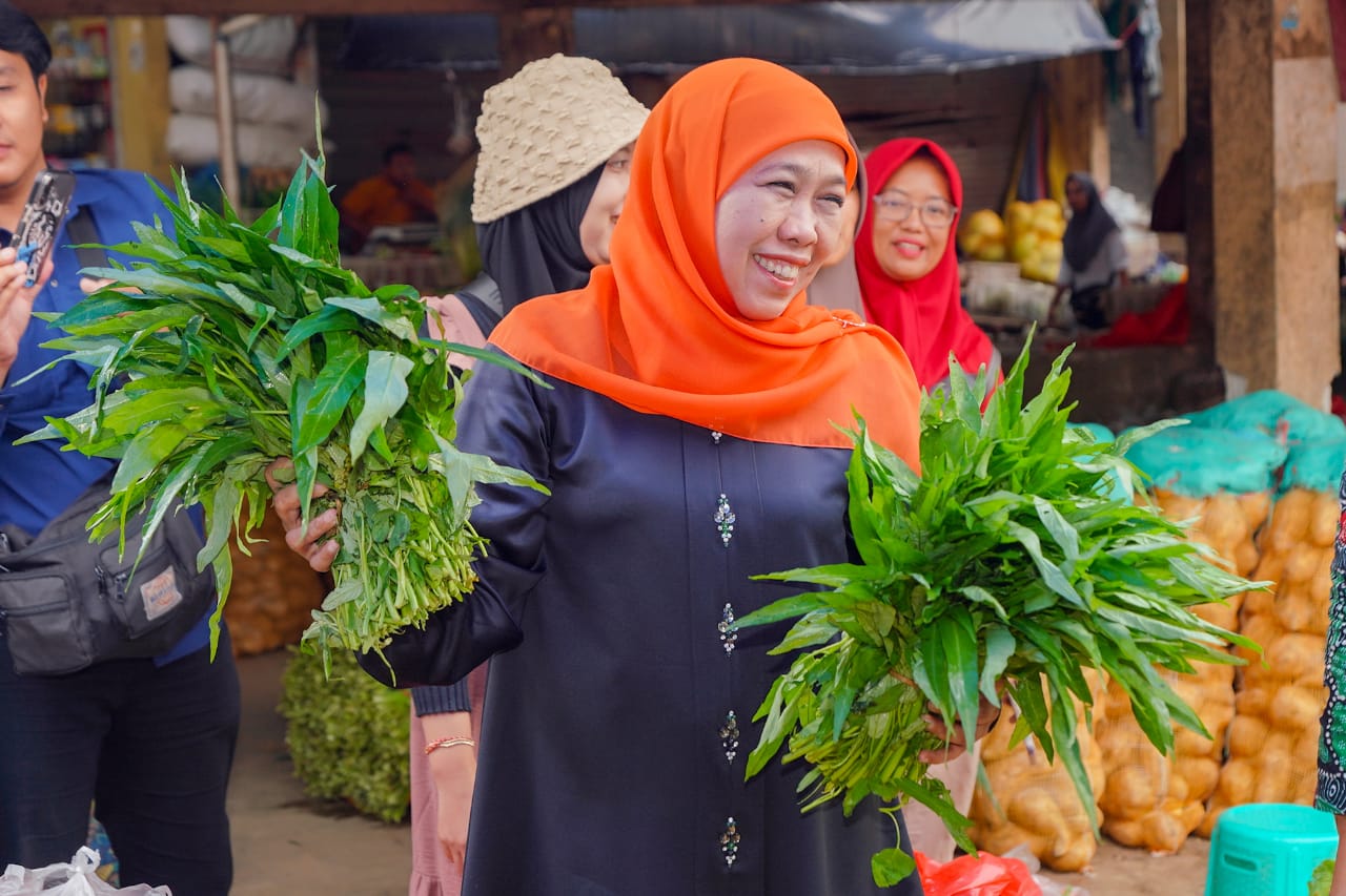 Sentra Sayur Murah Berkualitas, Gubernur Khofifah Sebut Pasar Plaosan Strategis di Jalur Wisata Sarangan